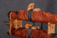 Redwood Burl Native American Flute, Minor, Mid F#-4, #U3Fa (8)